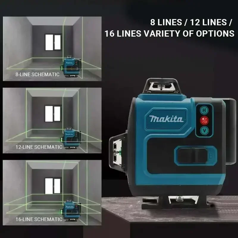 Baterai Makita 4.0Ah Max 40V M - Laser Level 16 Lines 4D Green ulasan dan harga