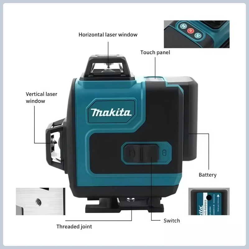 Baterai Makita 4.0Ah Max 40V M - Laser Level 16 Lines 4D Green ulasan dan harga