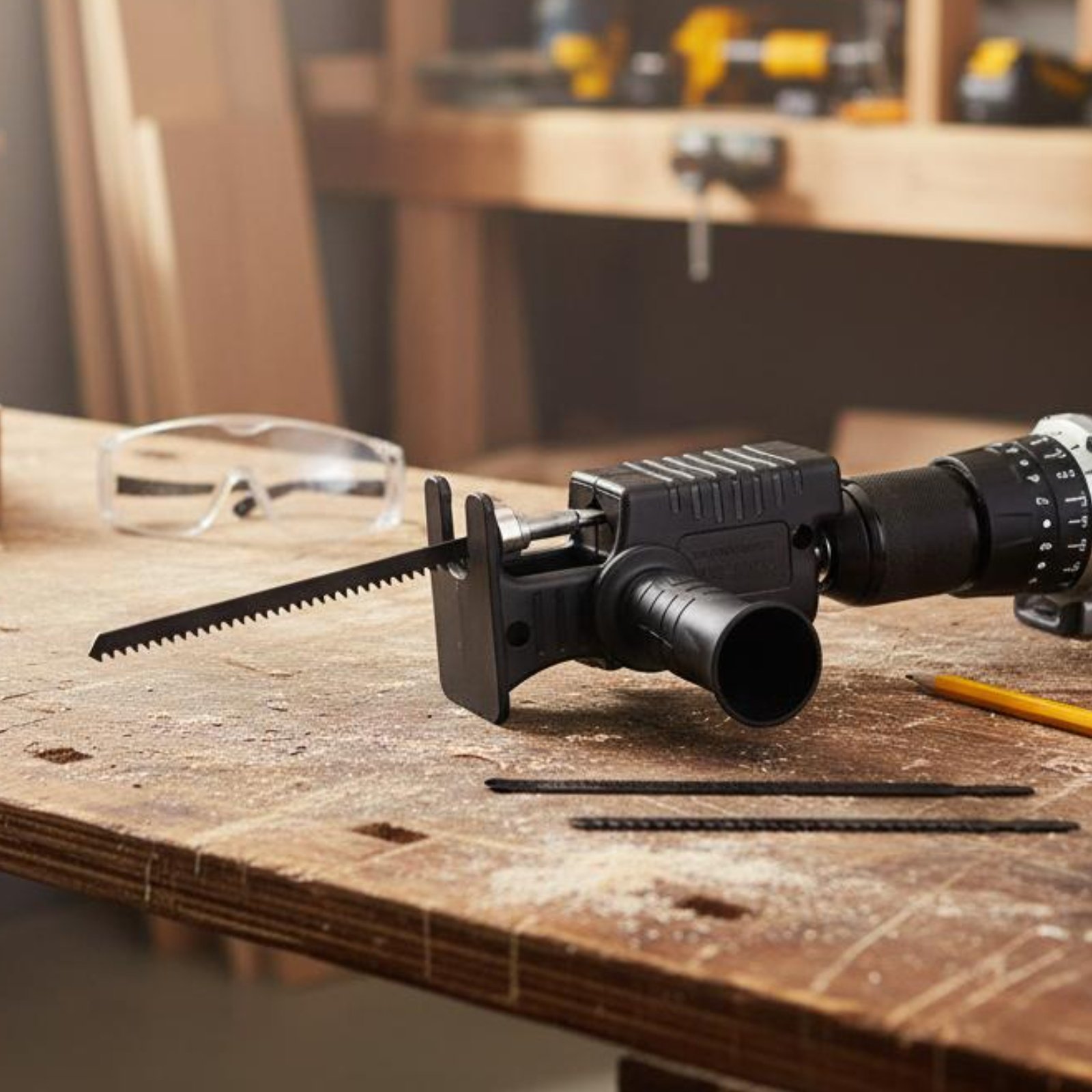 Adaptor Bor ke Gergaji Bolak-B - Reciprocating Saw Attachment Drill ulasan dan harga