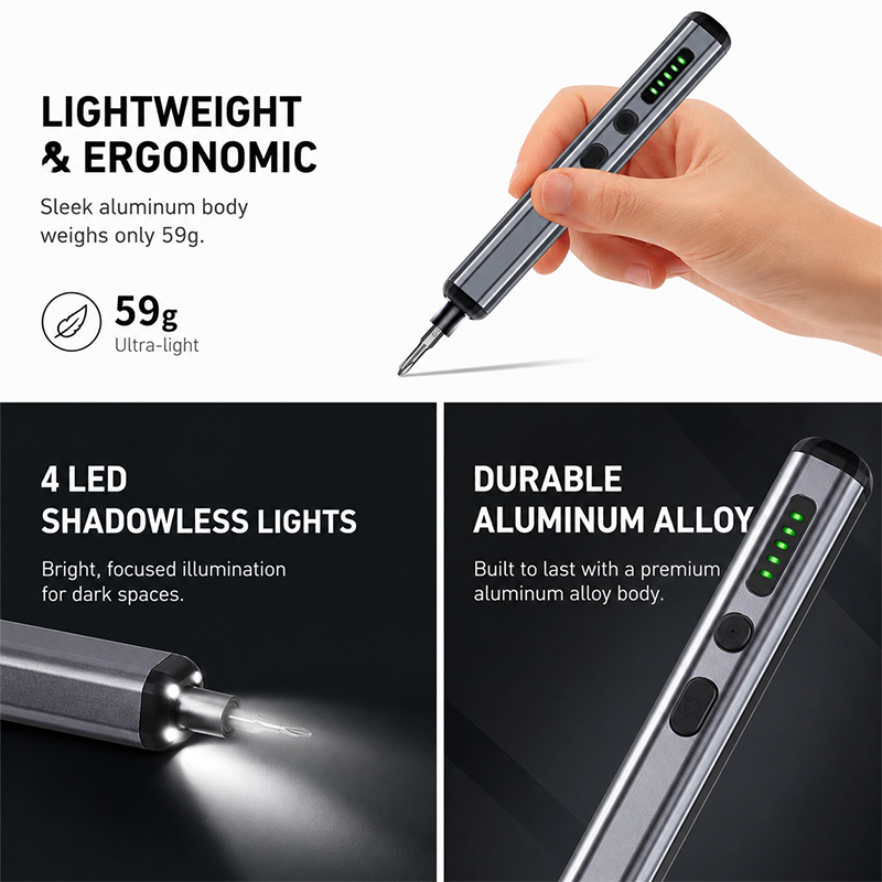 Set Obeng Elektrik Presisi 68  - Electric Screwdriver Rechargeable Usb ulasan dan harga