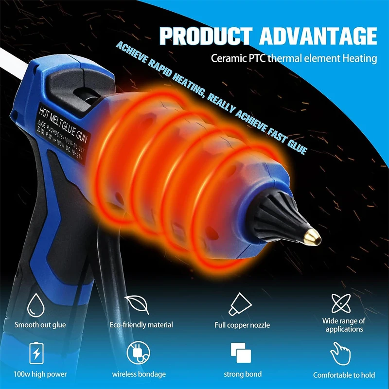 Pistol Lem Panas Tanpa Kabel u - Hot Melt Glue Gun Cordless ulasan dan harga