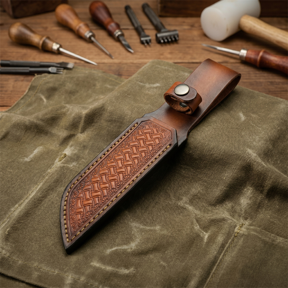 Sarung Pisau Kulit Coklat deng - Hand Tools ulasan dan harga