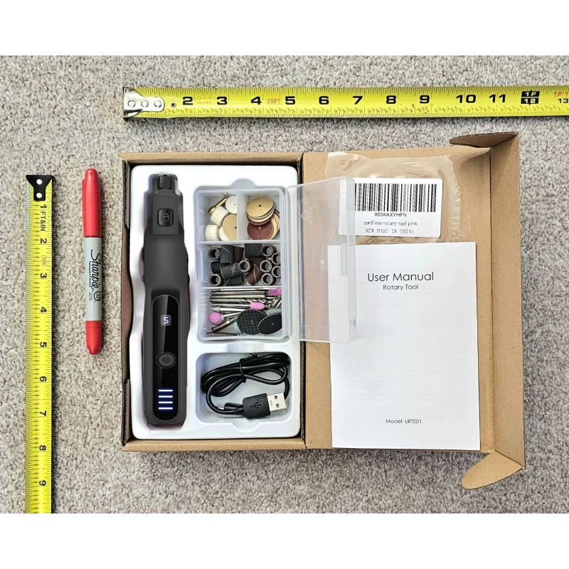 Kit Alat Putar Mini Tanpa Kabe - Cordless Rotary Tool Kit Accessories ulasan dan harga