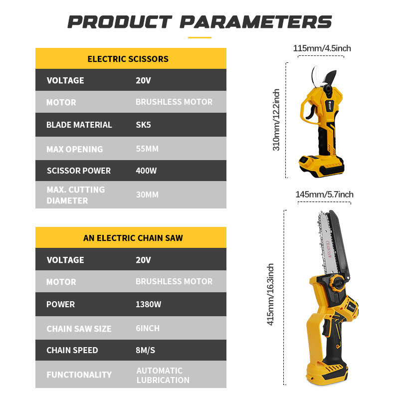 Gergaji Rantai Listrik Tanpa S - Mini Electric Chainsaw 6 Inch ulasan dan harga