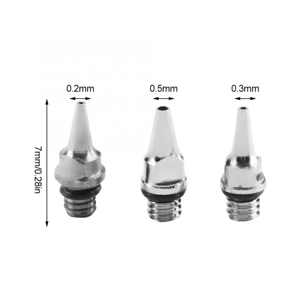 0.2/0.3/0.5MM Penggantian Tutu - Airbrush Kit With Mini Compressor ulasan dan harga