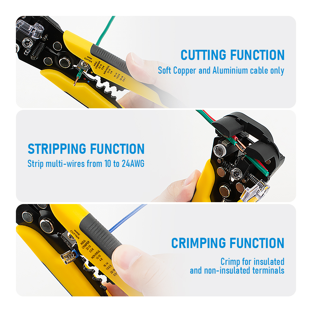 Alat Tangan Multifungsi untuk  - Automatic Wire Stripper Cutter ulasan dan harga