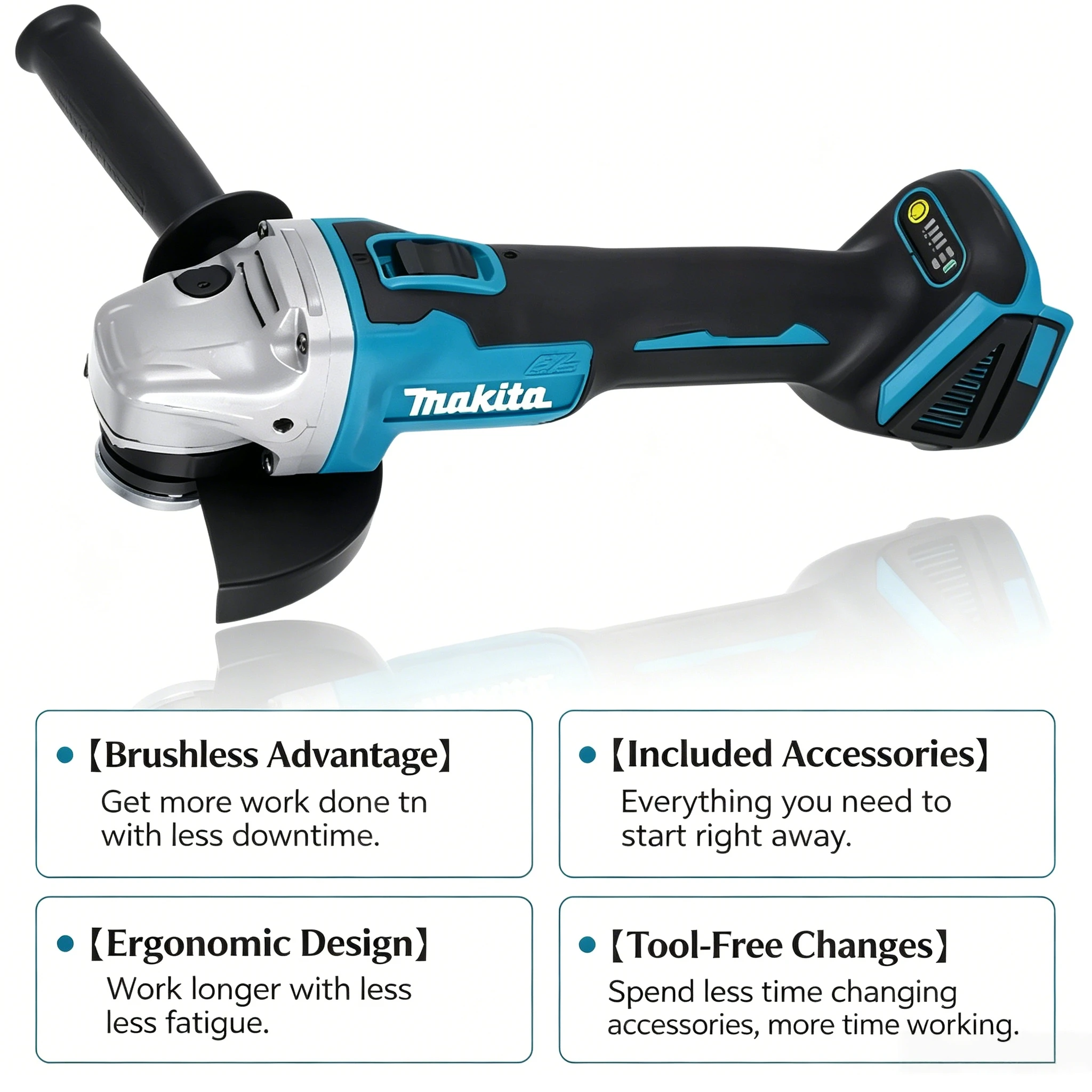 Makita DGA504 Mesin Gerinda Su - Brushless Angle Grinder Battery Powered ulasan dan harga