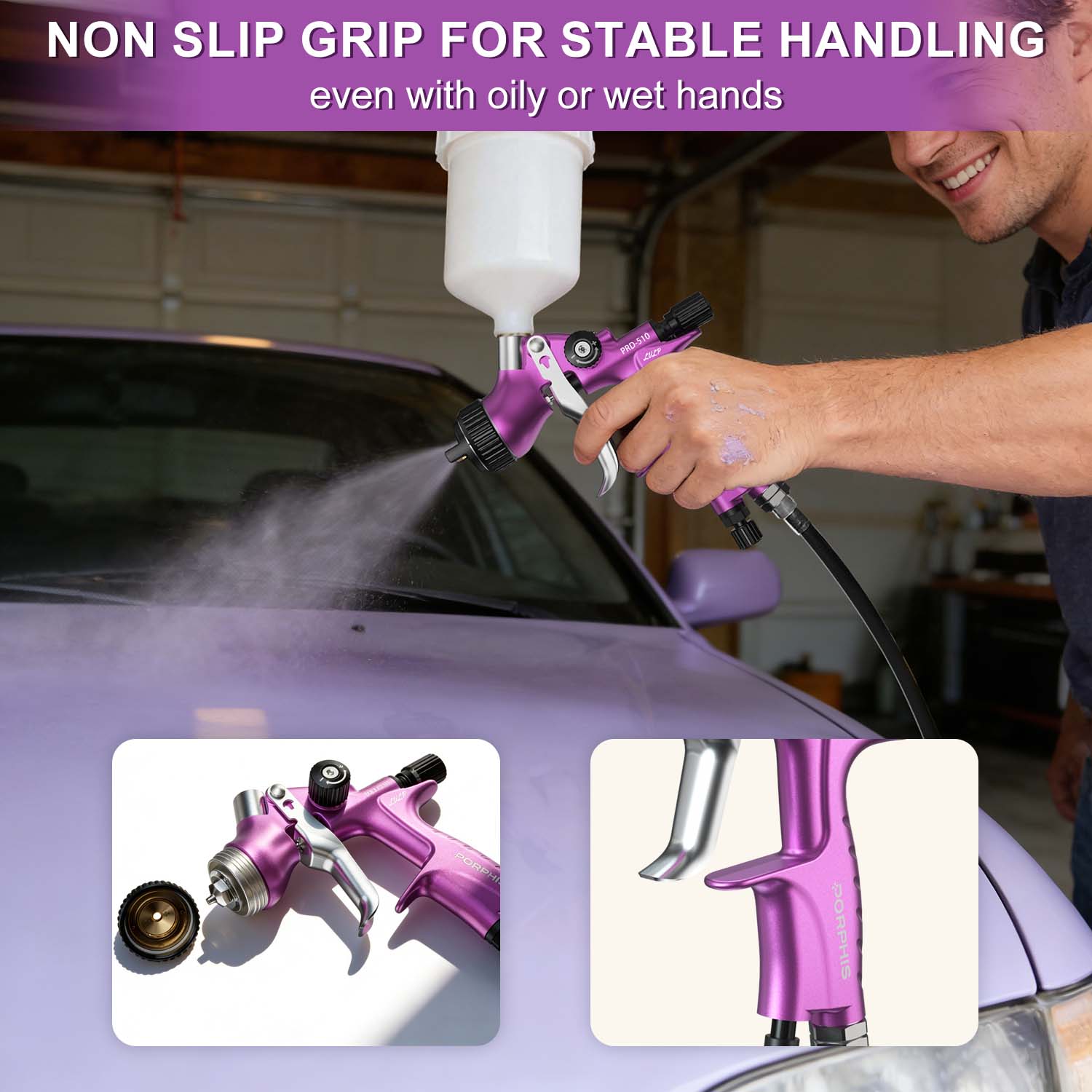 Pistol Semprot Cat PORPHIS PRD - Airbrush Kit With Mini Compressor ulasan dan harga