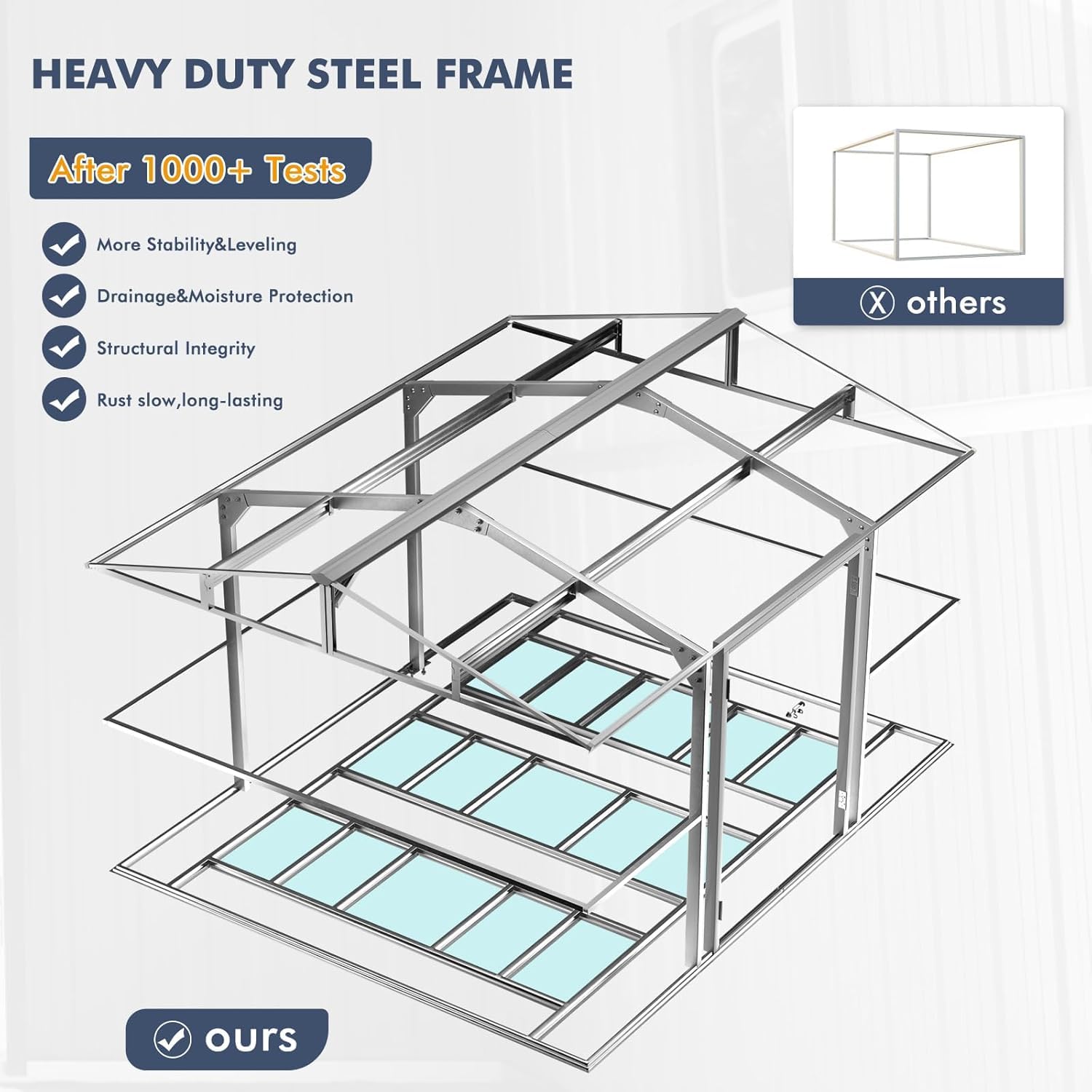 Gudang Penyimpanan Logam 12x10 - Garden Tools ulasan dan harga