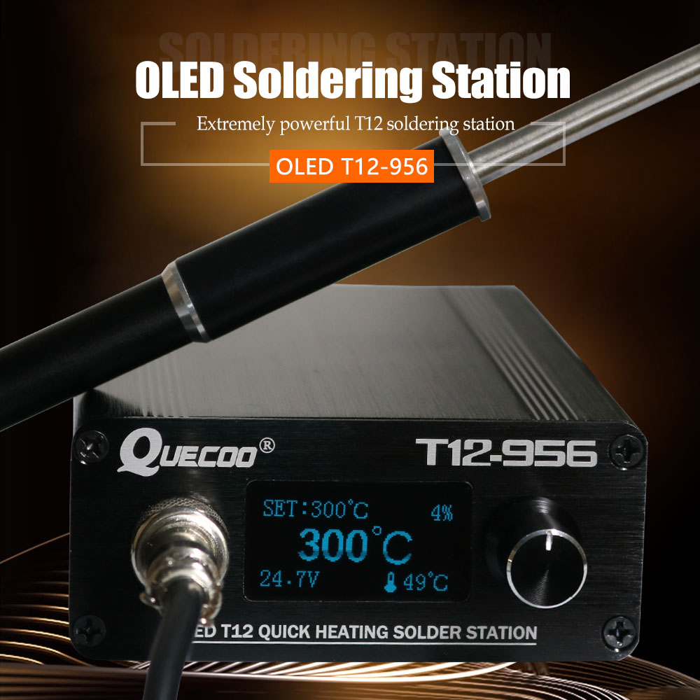 QUECOO T12-956 Solder Digital  - Digital Soldering Station T12 ulasan dan harga