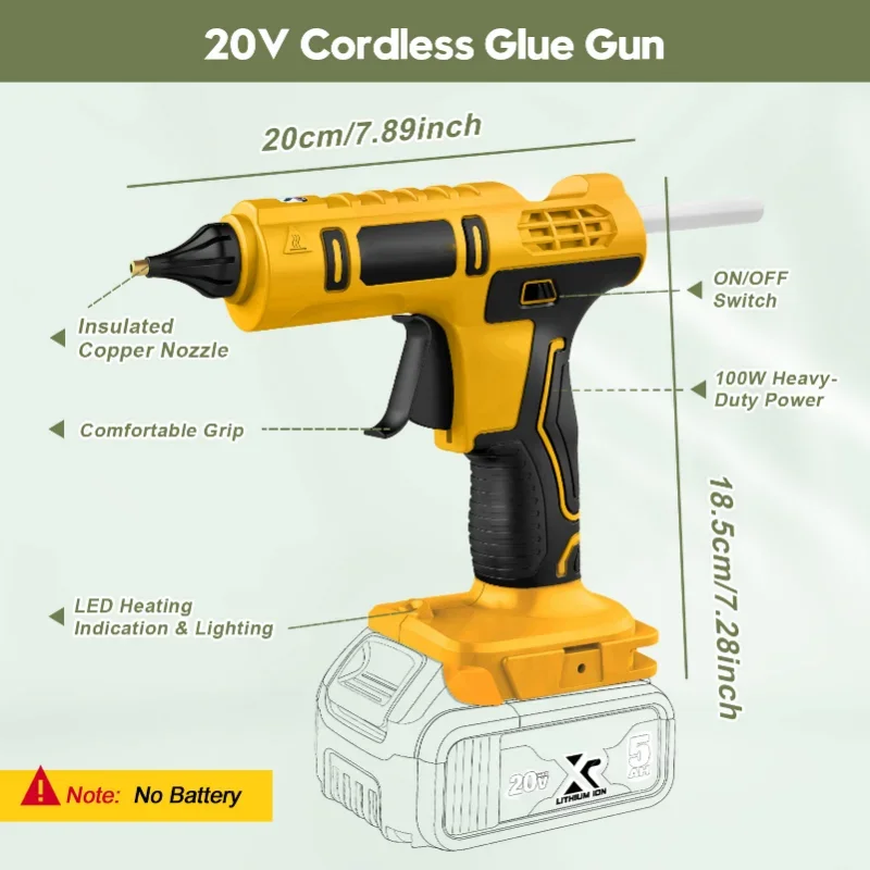 Alat reparasi pistol lem panas - Hot Melt Glue Gun Cordless ulasan dan harga