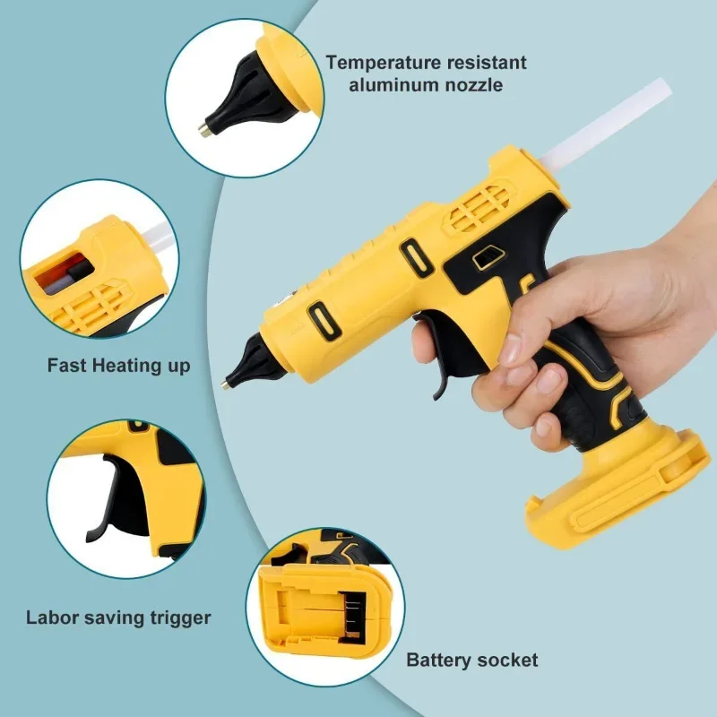 Alat reparasi pistol lem panas - Hot Melt Glue Gun Cordless ulasan dan harga