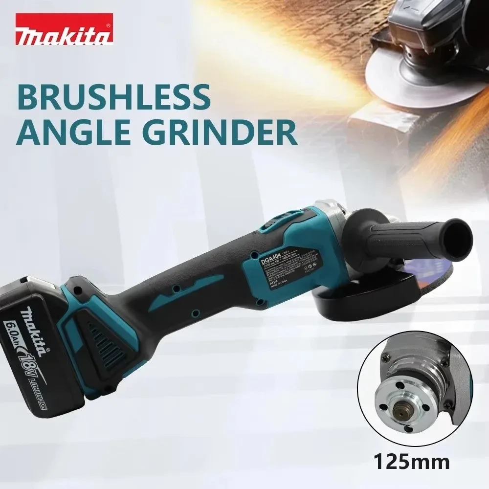 Makita DGA404 125mm Gerinda Su - Brushless Angle Grinder Battery Powered ulasan dan harga